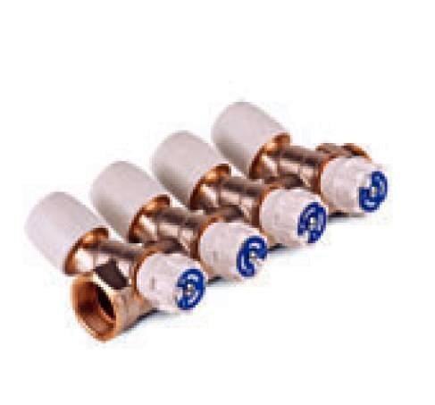 COLECTOR LLAVE 2 TOMAS 3/4 15 HEP2O