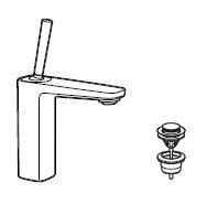 MONOMANDO LAVABO PALS CUERPO LISO ROCA