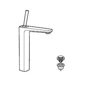 MONOMANDO LAVABO PALS ALTO LISO ROCA