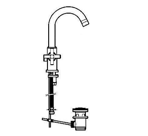 MONOBLOC  LAVABO LOFT V/AUT CROMO