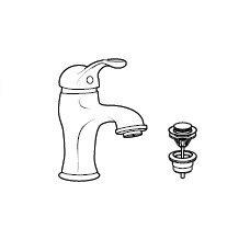 MONOMANDO LAVABO CARMEN LISO CROMO CLICK CLACK