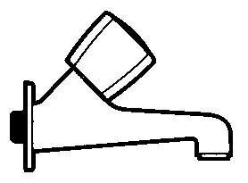 GRIFO DE PARED BRAVA 1/2 A/R CROMO A5A78/930C00
