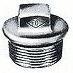 FIG.290 TAPON MACHO GALVANIZADO