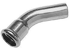 CURVA 45º INOXIDABLE MACHO/HEMBRA