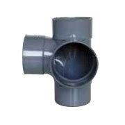 INJERTO PVC DOBLE ESCUADRA 87º