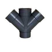 INJERTO PVC DOBLE PLANO 45º