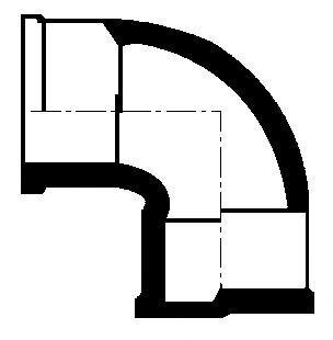 CODO PVC 87º BLANCO