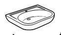 LAVABO ACCESS 64x55 BLANCO