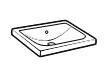 LAVABO DIVERTA B/S 50 ENCIMERA BLANCO 327114