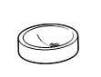 LAVABO FUEGO 49x39 BLANCO