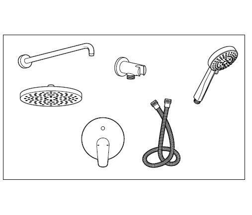 PACK EMPOTRADO BASIC MONOMANDO MONODIN A5D0518C00