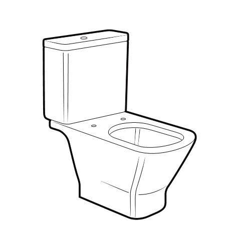 INODORO THE GAP SQUARE NORMAL