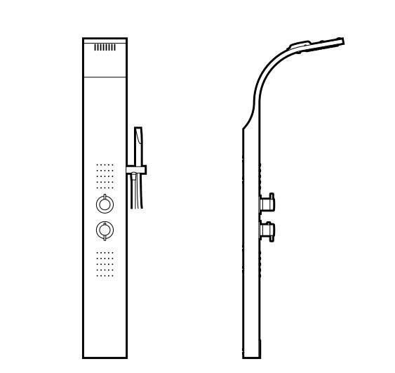 COLUMNA ROCA ESSENTIAL 2.0 HIDROMASAJE TERMOSTATICA
