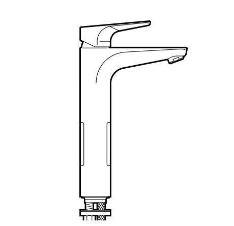 MONOMANDO LAVABO ALTO ATLAS CROMO