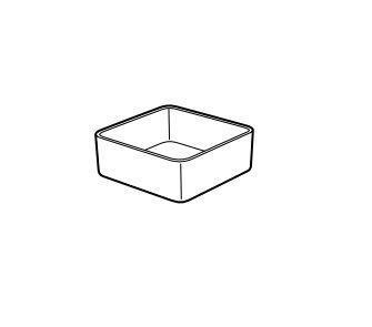 LAVABO INSPIRA SOBRE ENCIMERA 37 SQUARE
