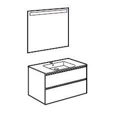 PACK MUEBLE THE GAP COMPACTO (MUEBLE+LAVABO+ESPEJO)