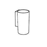 VASO PARED SONATA CROMO