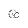 PERCHA COMPAS CROMO