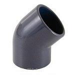 CODO PVC PRESION  HEMBRA 45º