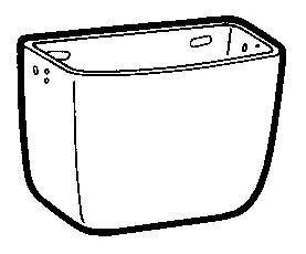 TANQUE ALTO UNIVERSAL PORCELANA BLANCO